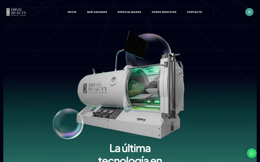 Página web creada para High Beauty Medical Center